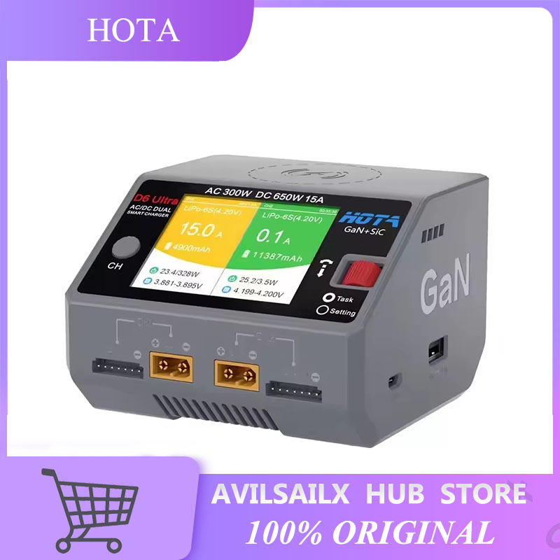 Lipo Battery 6S - Зарядное устройство HOTA D6 Ultra GaN+SiC