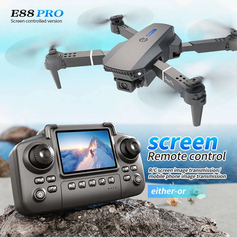 Brushed Drone Motor - Профессиональный дрон E88 PRO с экраном,