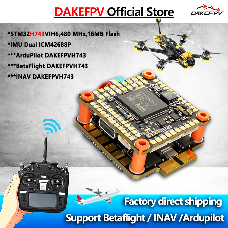 Betaflight Fc - DAKEFPV H743 FC 6S 55A 8S