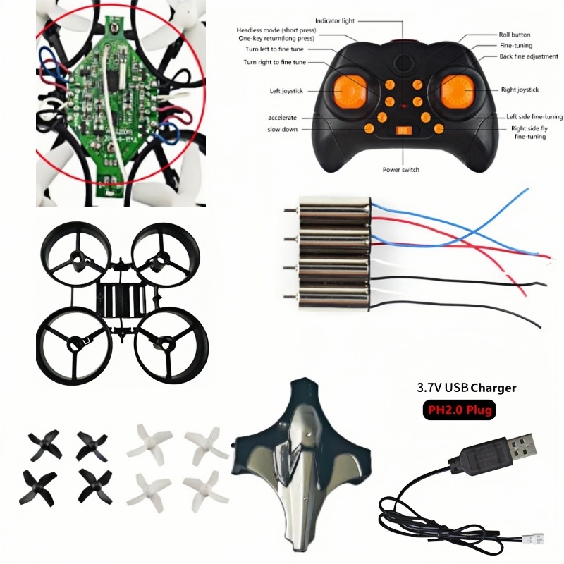 Brushed Drone Motor - Полный комплект для сборки дрона своими