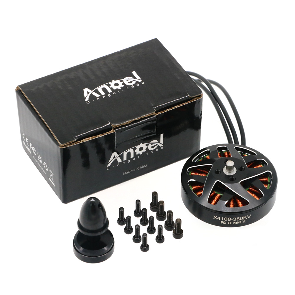 4 шт. UAngel 4108 X4108 380KV  – обзор и цена Brushed Drone Motor