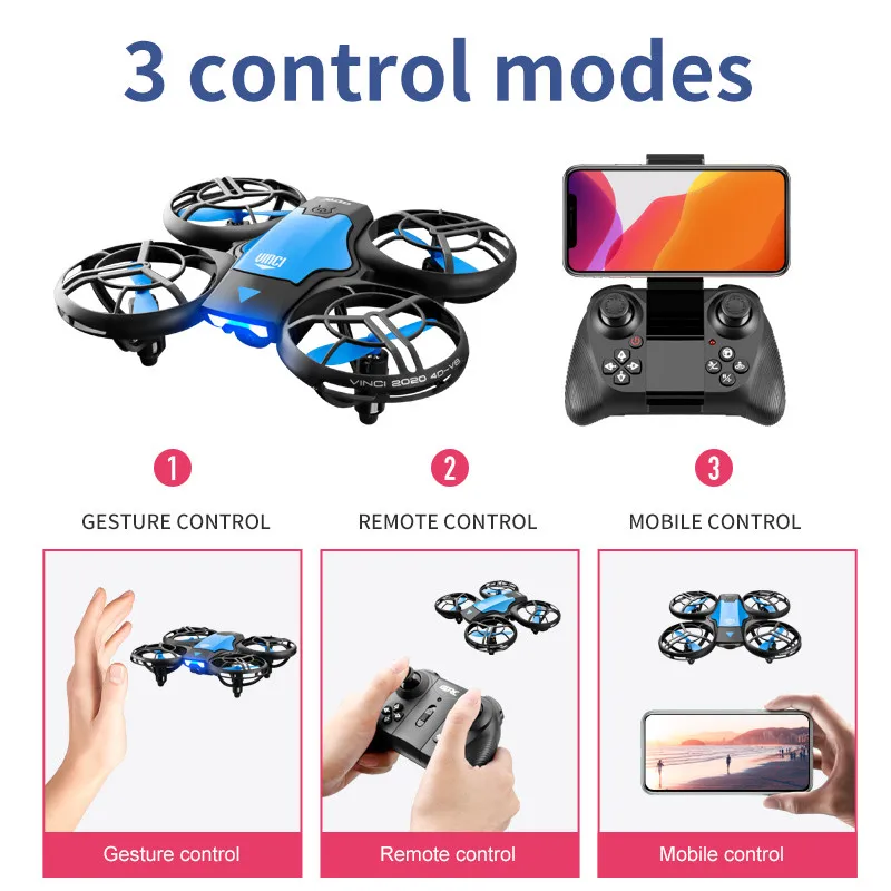 Новый мини-дрон V8 с камерой 4 – обзор и цена Brushed Drone Motor
