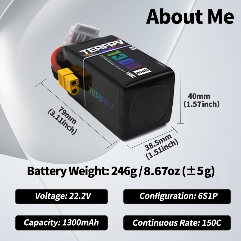 Аккумулятор LiPo TERFPV 6S 22. – обзор и цена Lipo Battery 6S