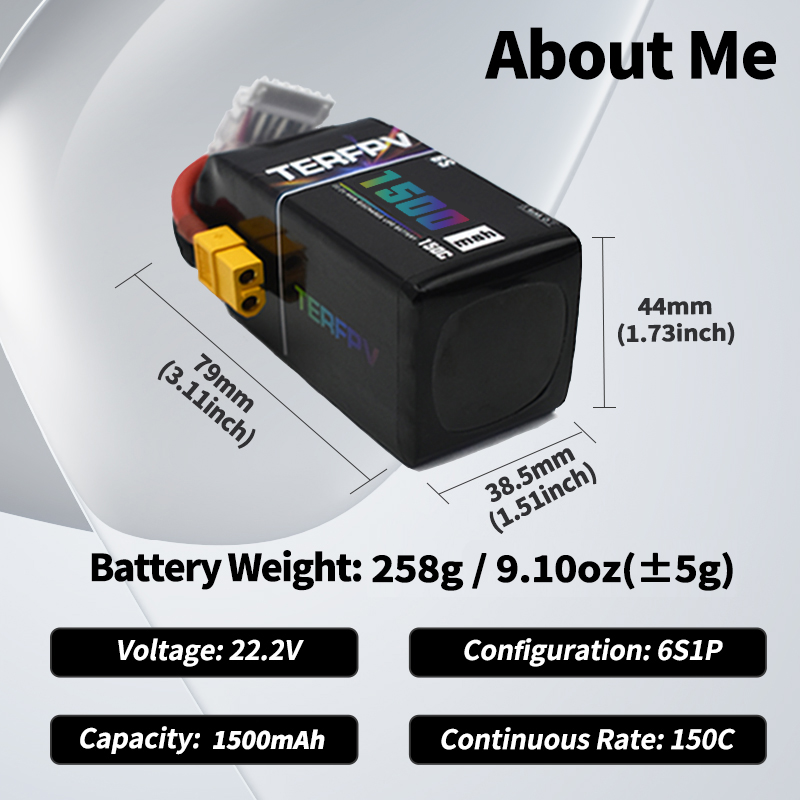 Аккумулятор LiPo TERFPV 6S 22. – обзор и цена Lipo Battery 6S