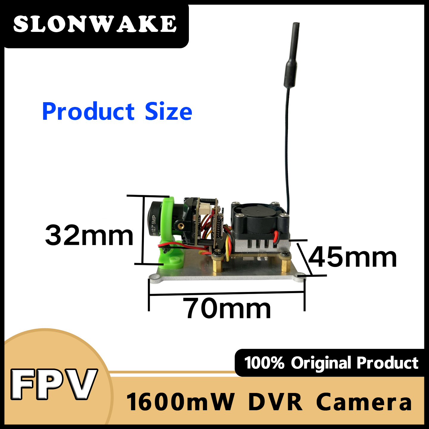 SLONWAKE 5,8G 48CH 200/500/100 – обзор и цена Fpv Camera