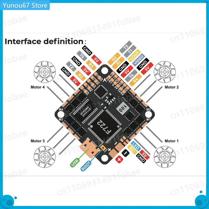 Полетный контроллер GEPRC GEP- – обзор и цена F722 Flight Controller