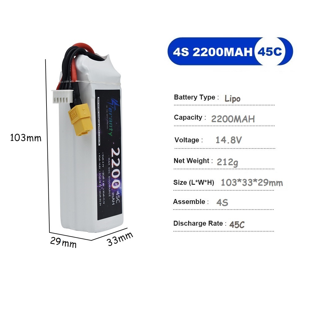 4S LiPo аккумулятор 14,8 В 150 – обзор и цена Lipo Battery 4S