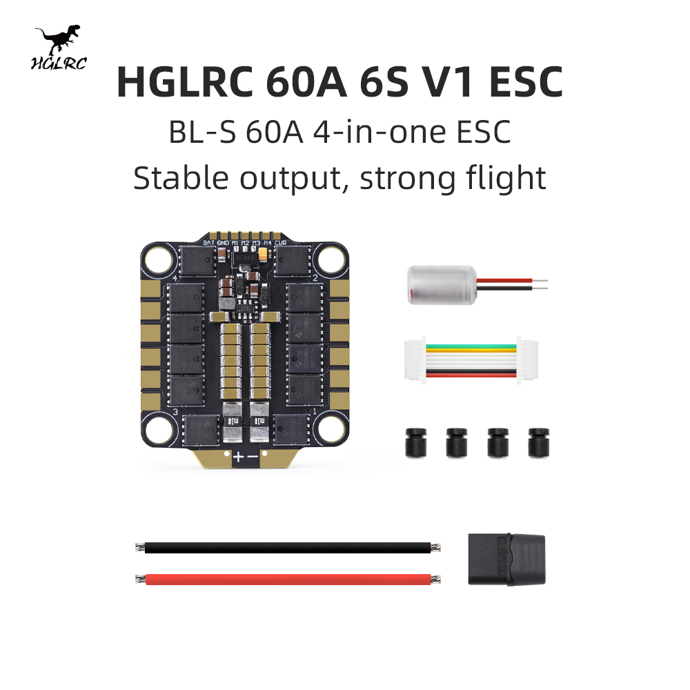HGLRC 60A 6S V1 4-в-1 ESC BLHE – обзор и цена 4 In 1 Esc