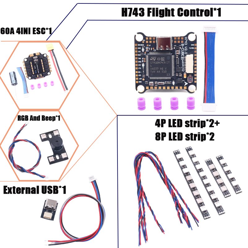 RCtoSky F4V3S PLUS F722 F745 H – обзор и цена F722 Flight Controller