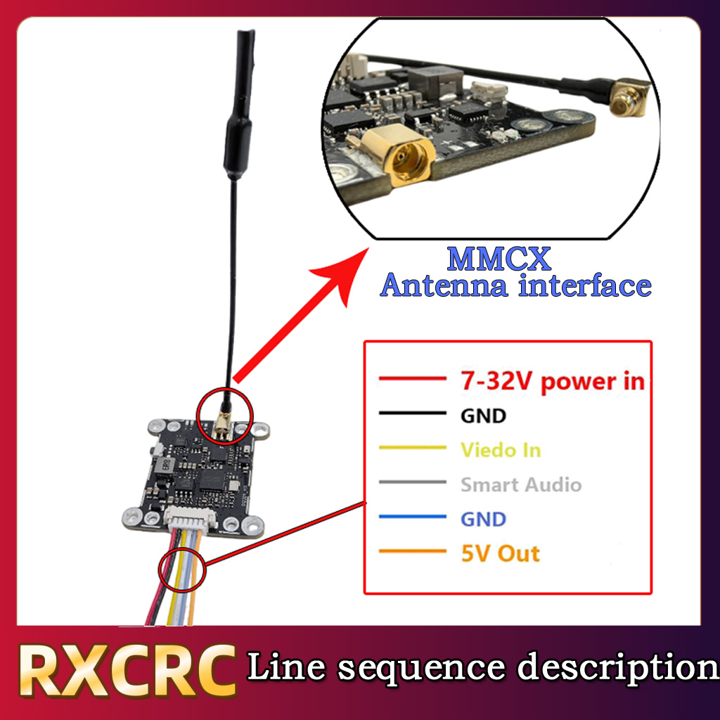 RXCRC 5,8G модуль 48 каналов 1 – обзор и цена Fpv Camera