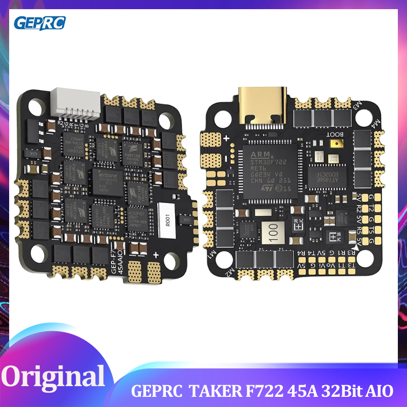 GEPRC TAKER F722 45A 32-битный – обзор и цена F722 Flight Controller