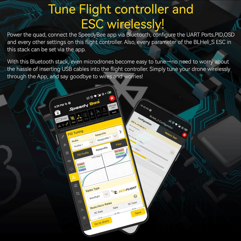 F405 Mini Stack BLS 35A 4in1 E – обзор и цена F405 Flight Controller