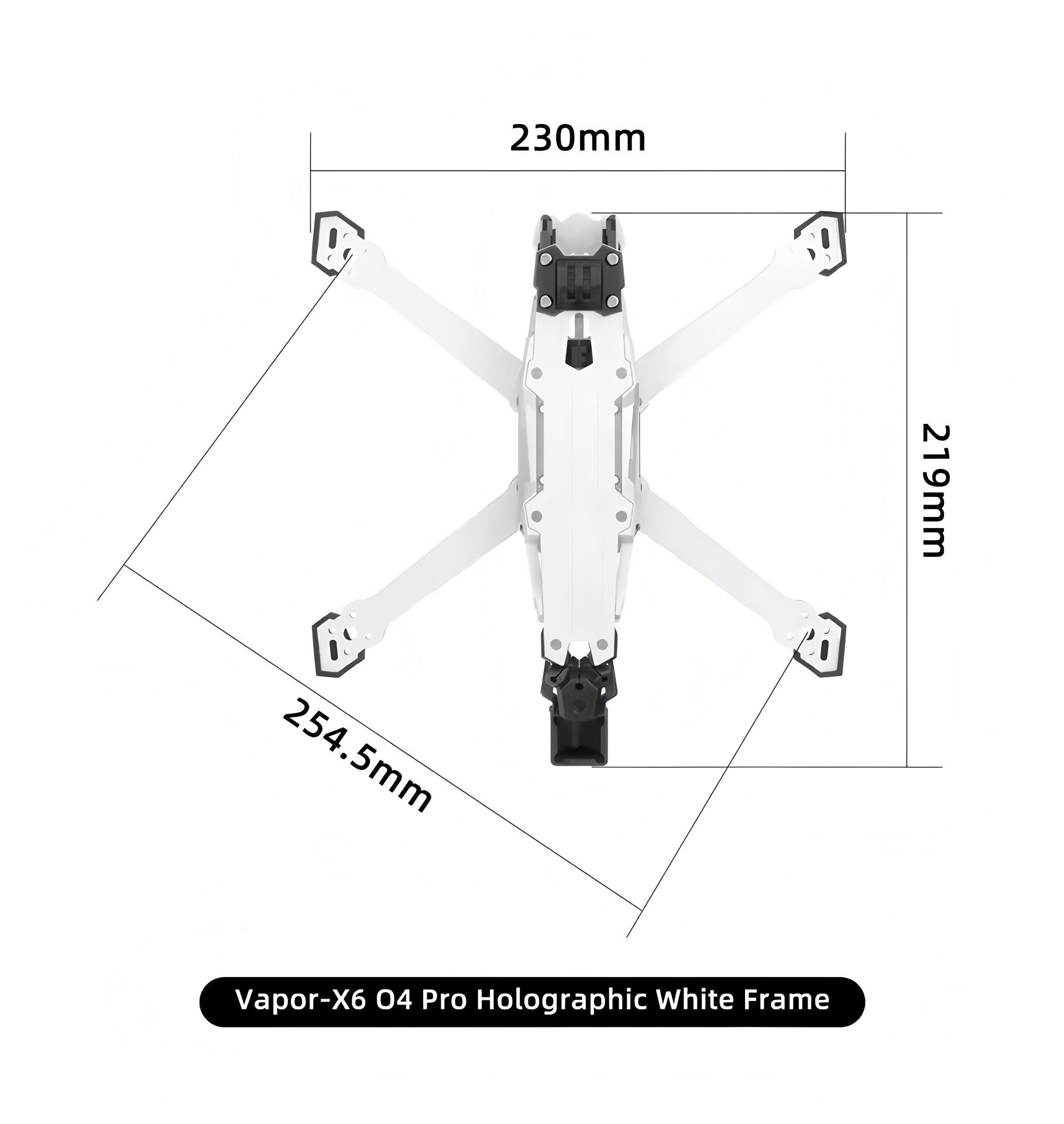 Рама GEPRC Vapor D5/X5/X6 O4 P – обзор и цена Carbon Fiber Drone Frame