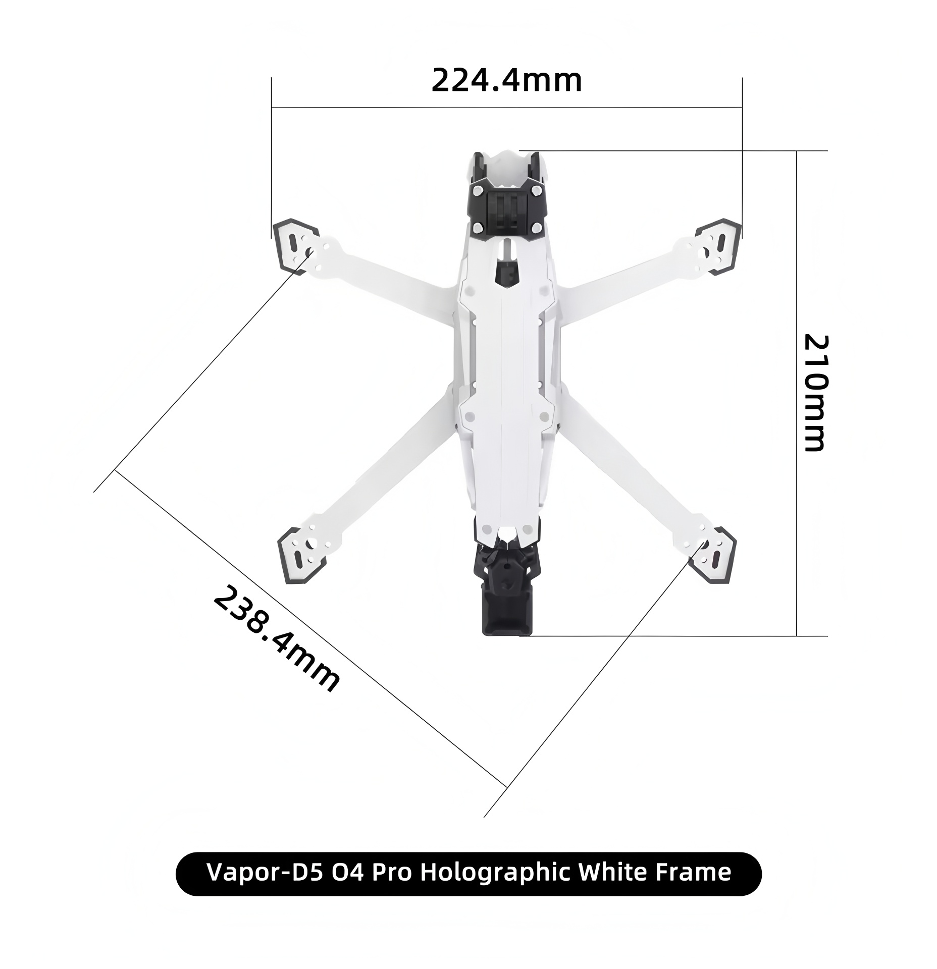 Рама GEPRC Vapor D5/X5/X6 O4 P – обзор и цена Carbon Fiber Drone Frame