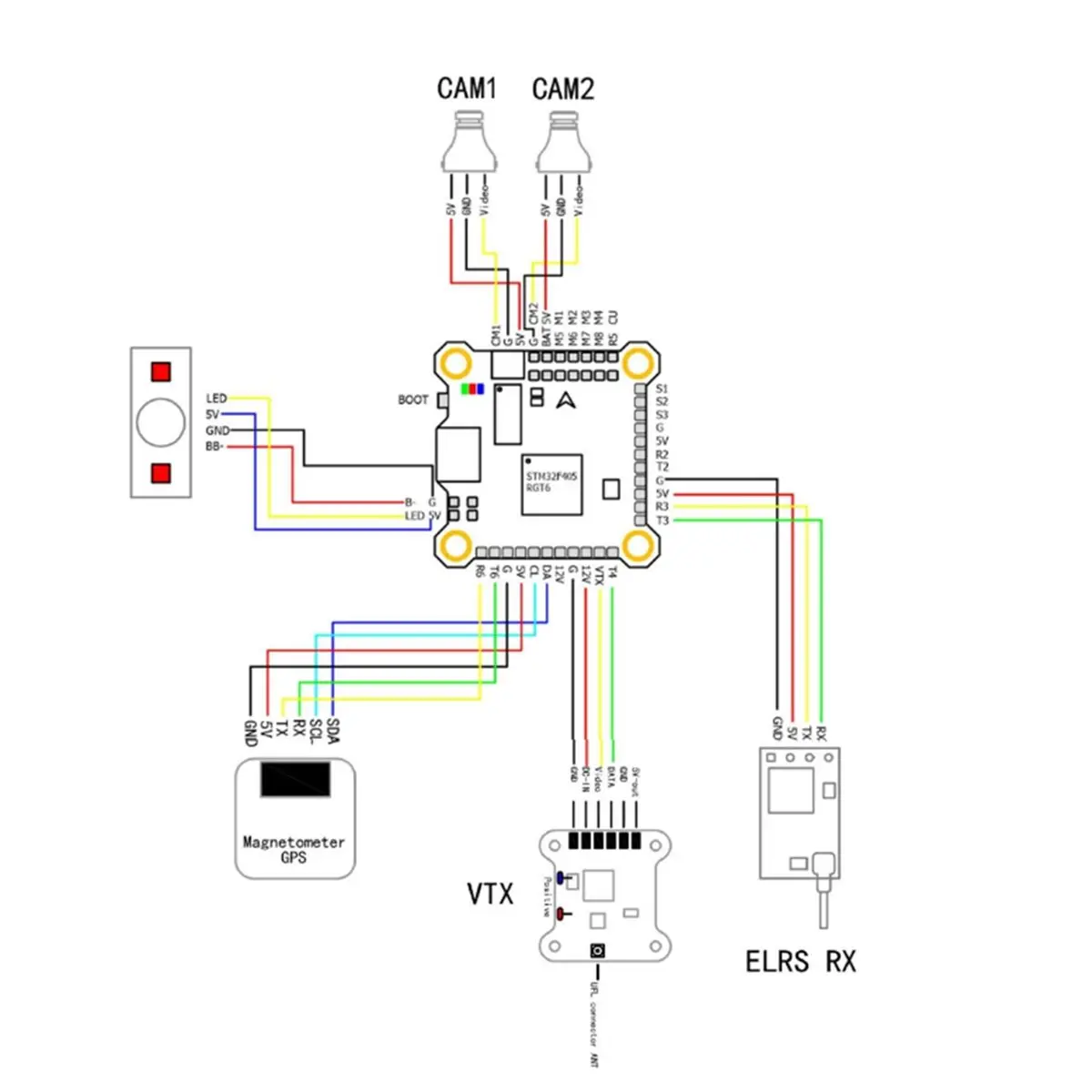 Новый электронный стек SmCp F4 – обзор и цена Betaflight Fc