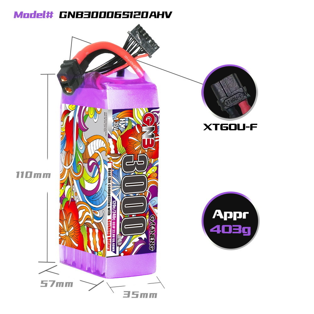 GNB Lipo аккумулятор 6S 22,8 В – обзор и цена Lipo Battery 6S