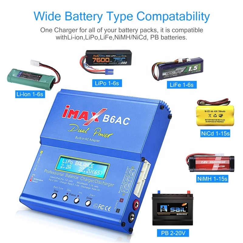 IMAX B6AC RC Зарядное устройст – обзор и цена Lipo Battery 6S